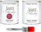 CHALK PAINT Rosso Cina & FINITURA + PENNELLO - Pittura Shabby Chic EXTRA OPACA (1 Litro) + Finitura Trasparente Opaco (1 Litro) + 1 Pennello Pro 40 mm