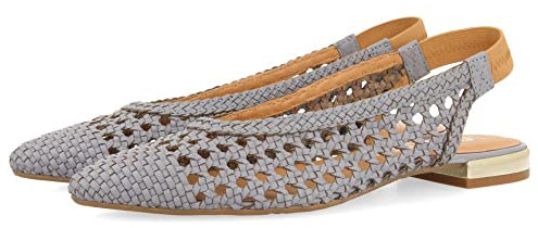 GIOSEPPO Bailarinas Trenzadas DE Piel EN Color Celeste para Mujer ARGIRITA