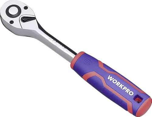 WORKPRO Umschaltbarer Ratschengriff, 1,27 cm, 250 mm, 33 x 5 x 5
