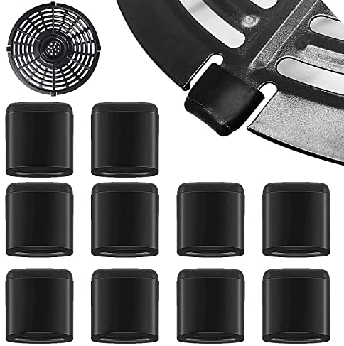 10Pcs Air Fryer Rubber Bumpers, Premium Silicone Air Fryer Bumpers Feet, Tray Non-Scratch Protective Covers for Air Fryer Grill Pan Plate Tray Rubber Replacements Parts
