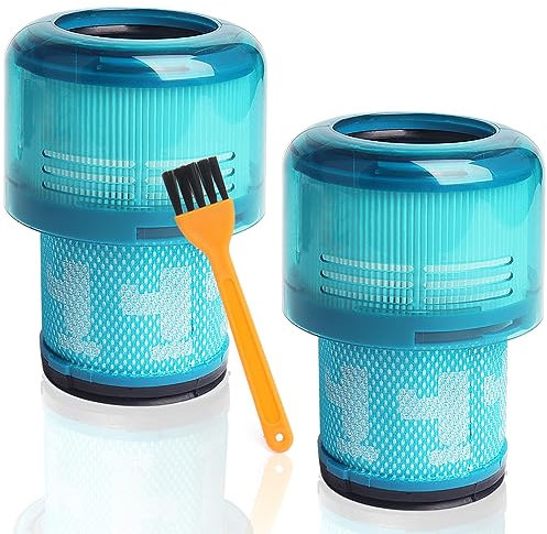 Walntec Blue Replacement Filters for Dyson V15 Detect, V15 Detect+, V11 Torque Drive, V11 Animal, and SV14 Cordless Stick Vacuum Cleaner (2 Pack)
