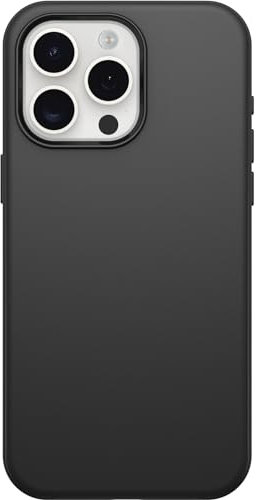 OtterBox iPhone 15 Pro MAX (Only) Symmetry Series Case - BLACK, snaps to MagSafe, ultra-sleek, raised edges protect camera & screen