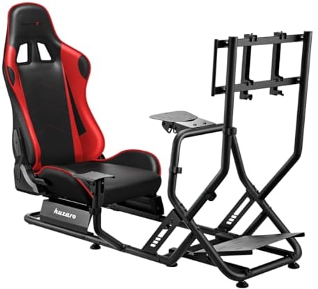 huzaro Speed 6.0 | Rennsitz Cockpit für Lenkrad & Pedale | SIM Racing Gaming Simulator für PC/PS5/PS4/Xbox | Kompatibel mit Logitech & Thrustmaster | Ergonomisch & Stabil