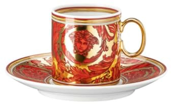 Versace [BR] Medusa Garland Red Espressotasse 2-TLG.