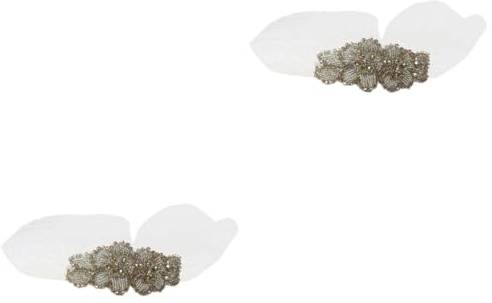 FRCOLOR 2st Stirnband Mit Schleier Maskerade-maske Schleier Für Bräute Fascinatoren Für Damen Halloween-auge Schleier Augenmaske Cosplay Spitze Augenschleier Diamant Reisen Kranz