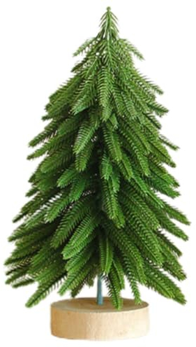 Cabilock Kunststoff Mini Weihnachtsbaum Weihnachten Deko Winter Dekoration Ornamente Kleiner Tannenbaum Künstlicher Christbaum Tisch Weihnachtsdeko Baum Bonsai Puppenhaus Zubehör