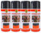 various-Pintura Spray Antioxidante Gris Oscuro 400 Ml para las Superficies de Metal, Hierro y Aluminio,Pack de 4 Unidad