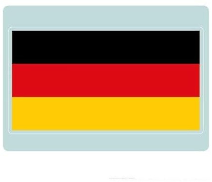 Fensterbild Deutschland Flagge Fußball EM Fahne WM Sport wiederverwendbar Merche Europameisterschaft Team Germany Autoaufkleber, 3. A3 Bogen