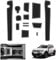 GAFAT Dacia Duster 3 2024 Non-Slip Rubber Mats - Centre Console Cup Holder & Door Seam Mats, White