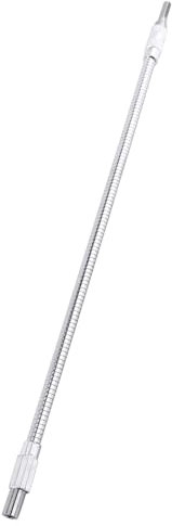 Portainserti Flessibile, Asta Flessibile da 1/4, Prolunga Punta Asta Flessibile, Prolunga Flessibile, Maglia di Collegamento Portainserti Asta Flessibile per Cacciaviti, Argento