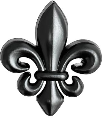 Pin's Fleur de Lys France | Broche Classique et Elégante | Pins Costume Homme | Cadeau Epinglette de Mariage | Accessoire Français Luxe Noir Mat