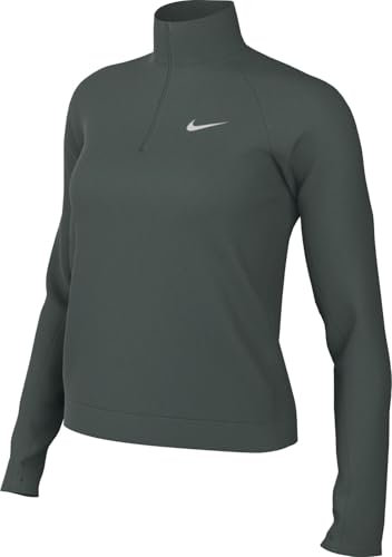 Nike Dri-Fit Pacer Damen-Pullover Mit Viertelreißverschluss, Vintage Green/Reflective Silv, DQ6377-338, L