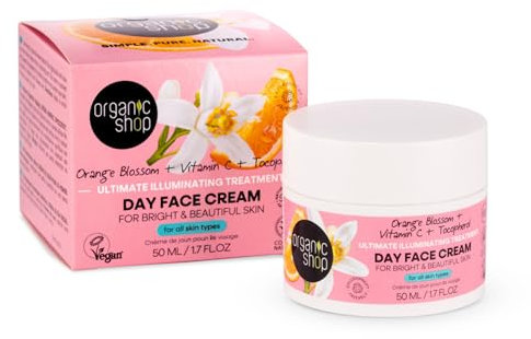 Organic Shop Orange Blossom Skincare Ultimate Illuminating Treatment Day Face Cream, 50 ml