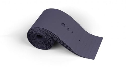 ERSATZLAMELLEN 9 Farben 250 cm LANG INDIVIDUELL KÜRZBAR AUSTAUSCHLAMELLEN LAMELLENVORHANG (Dunkelgrau, 20er Set)