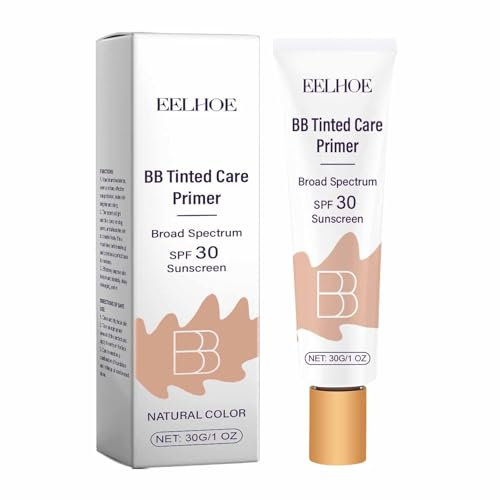 BB Getönte Feuchtigkeitscreme, BB getönte Pflegespirme, feuchtigkeitsspendende BB-Creme mit LSF 30-Schutz, volle Abdeckung, leichte und mittlere Hautfarbe, feuchtigkeitsspendend und glättend