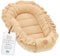Musselin Babynest Nestchen Baby 90x50 cm - Babynestchen Neugeborene Nest für Kinder Bett und Babybett tragbar Kuschelnest Coccon für Jungen und Mädchen Baumwolle Beige