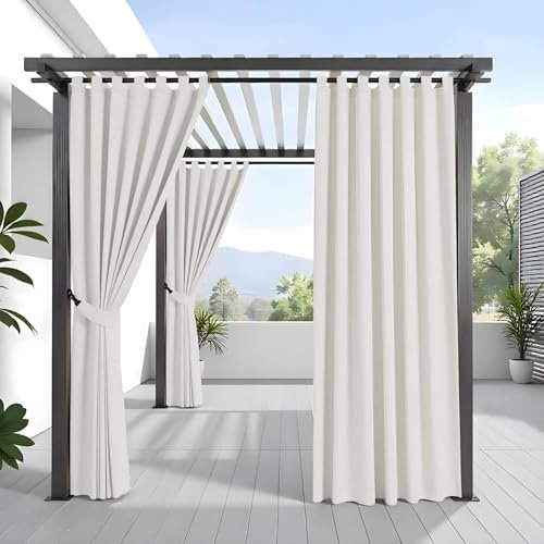 Morbidissimi Tenda Gazebo Idrorepellente e Resistente, Tenda Da Esterno 140x270 cm per Gazebo, Dotata di Passanti con Chiusura a Strappo, 100% Made in Italy - Bianco