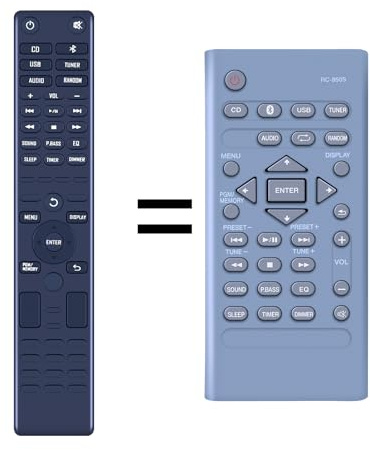 TCNOUMT Neue RC-950S Ersatzfernbedienung Passend für Pioneer CD-Receiver-System X-CM56 X-HM26 X-SMC02 X-SMC02D