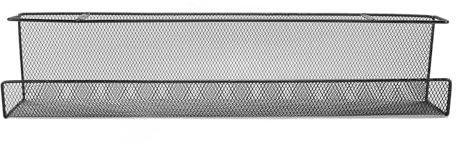 Greensen Iron Under Desk Organizer with Easy Installation, Cable Management, Versatile Style for Home Office Storage, Study Area Organization (Large Size)