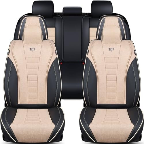 Schonbezüge Sitzbezüge Komplettset für Kia XCeed BJ ab 2019 in Schwarz/Beige FNL3