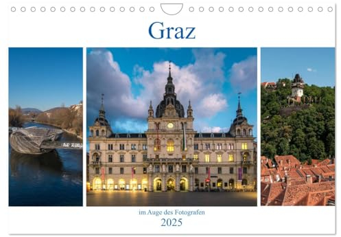 Graz im Auge des Fotografen (Wandkalender 2025 DIN A4 quer), CALVENDO Monatskalender: Graz ist zu jeder Jahreszeit eine Reise wert. (CALVENDO Orte)