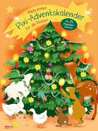 Mein erster Pixi-Adventskalender für die Kleinen - mit 24 Pappbilderbüchern - 2024: Kurze Weihnachtsgeschichten für Kleinkinder ab 18 Monaten zum Vorlesen