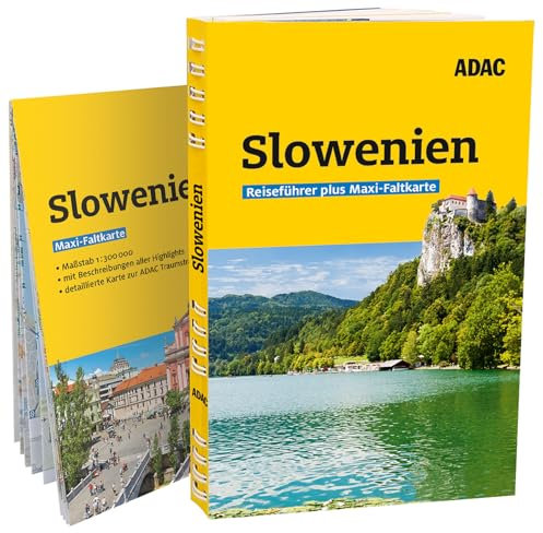 ADAC Reiseführer plus Slowenien: Mit Maxi-Faltkarte und praktischer Spiralbindung