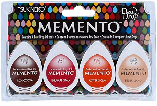 Tsukineko Imagine Crafts Memento Dew Drop Dye Tinte Pads 4 kg Arizona Schluchten, Mutli