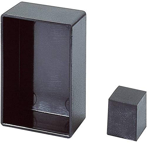 OKW A8038209 Modul-Gehaeuse 20 x 20 x 38 ABS Schwarz, 5 Stück