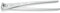 Knipex Tenaglia per Ferraioli e Cementisti Tipo Forte a Grande Forza di Taglio Zincata Lucida 300 Mm (Confezione Self-Service/Blister) 99 14 300 Sb