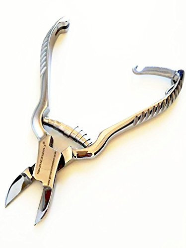 German Professional Toenail Clipper Cutter Set Thick Ingrowing Toenail - Heavy Duty Stainless Steel for Fingernails Clipper, 5.5 - Toe Nail Clippers for Thick Nails Men and Women Nail Care (Silver)