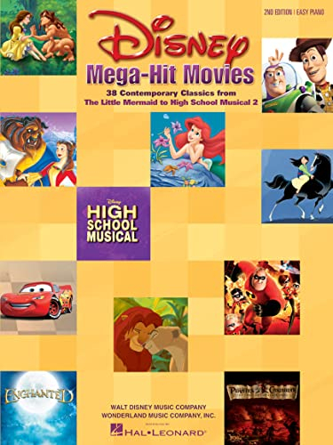 Disney Mega-Hit Movies Pf: For Easy Piano: 37 Contemporary Classics : Easy Piano