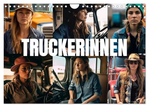 Truckerinnen (Wandkalender 2025 DIN A4 quer), CALVENDO Monatskalender: Nette LKW Fahrerinnen (CALVENDO Mobilitaet)