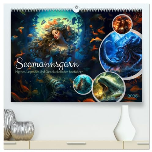 Seemannsgarn - Mythen, Legenden und Geschichten der Seefahrer (hochwertiger Premium Wandkalender 2026 DIN A2 quer), Kunstdruck in Hochglanz: Ein ... der Seefahrer und Mythen (CALVENDO Glaube)