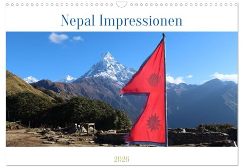 Nepal Impressionen (Wandkalender 2026 DIN A3 quer), CALVENDO Monatskalender: Unterwegs für Nepals Kinder - Zukunft durch Bildung (CALVENDO Natur)