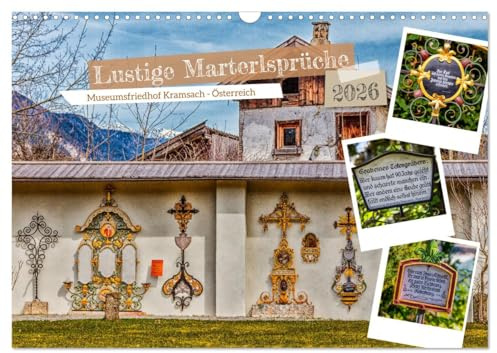 Lustige Marterlsprüche (Wandkalender 2026 DIN A3 quer), CALVENDO Monatskalender: Der lustige Friedhof in Kramsach/Österreich (CALVENDO Spass)