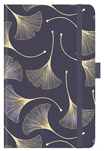 Buchkalender Times Big12 Trend Ginkgo 2021: Terminplaner mit hochwertiger Folienveredelung für echten Glanz. 13 x 21 cm