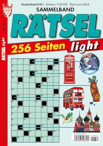 RÄTSEL LIGHT Nr. 642 VDZ41051 : Rätsel-Sammelband inkl. Auflösungen aus dem KELTER VERLAG. 320 Seiten