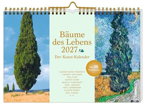 Bäume des Lebens 2027: Der Kunst-Kalender mit 36 Postkarten