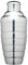 BarCraft Art Deco Cocktail Shaker with Recipes in Gift Box, Stainless Steel - Easy Grip, 500 ml