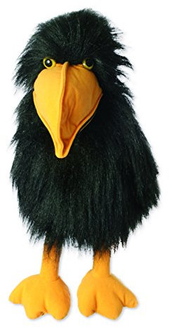 The Puppet Company - Large Birds - Crow Hand Puppet, 45 centimeters