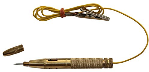 H + H Werkzeug 4598A Autolichtprüfer/Prüflampe/Schwachstromprüfer 6-24V 125 mm Made in Germany, Gold