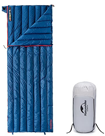 Naturehike Ultralätt sovsäck 800FP Rektangulär sovsäck med ankdun för utomhusbruk för camping, vandring och resor