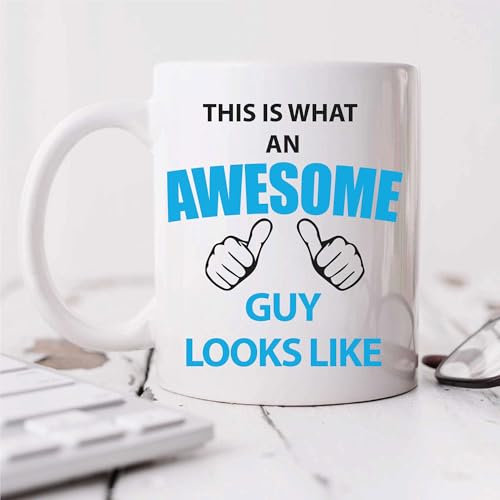 60 Second Makeover Limited This is What an Awesome Guy Looks Like Mug Present Gift Cup Birthday Christmas