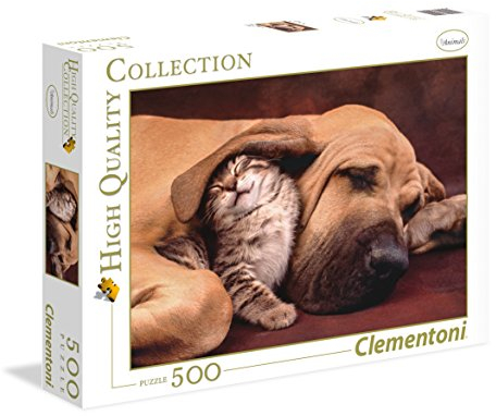 Clementoni 35020 Cuddles – Puzzle 500 Teile, farbenfrohes Legespiel für die ganze Familie, Erwachsenenpuzzle ab 14 Jahren