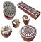 Royal Kraft Orientalisch Designs Paisley und Runden Holz Blöcke Drucken Stempel (Set von 6)