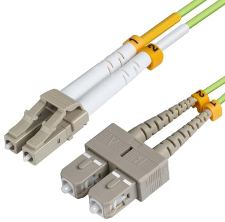MicroConnect fib561005 5 m LC/UPC SC/UPC grün LWL-Kabel – Glasfaserkabel von (LC/UPC, SC/UPC, 50 µm, 125 Mikrometer, grün, männlich/männlich)