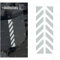 2pcs Reflective STICKERS for Touratech Motorcycle Aluminium Panniers (White 011)
