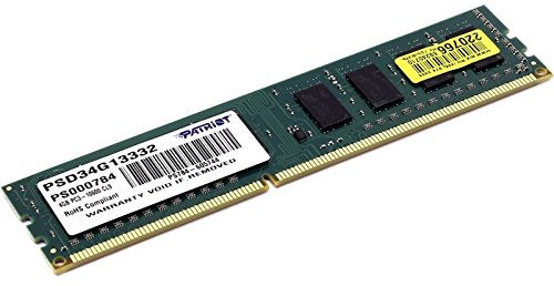 4Go RAM Patriot Memory PSD34G13332 DDR3 PC3-10600 1333Mhz 2Rx8 CL9 PC Bureau