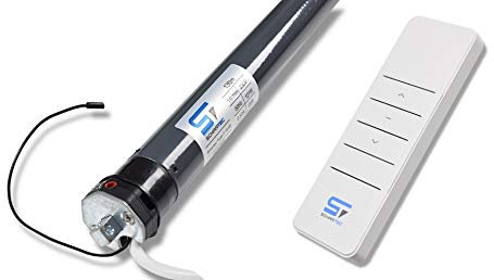SCHARTEC Motor de persiana inalámbrica con mando a distancia para persianas, motor tubular, interruptor de persiana radiocontrolada de 40 y 60 mm, accionamiento de persiana, mando a distancia (tubo F
